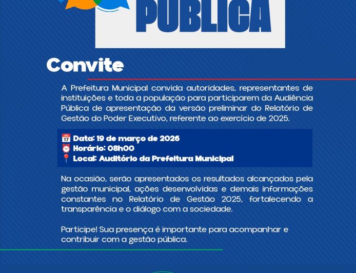 CONVITE – AUDIÊNCIA PÚBLICA