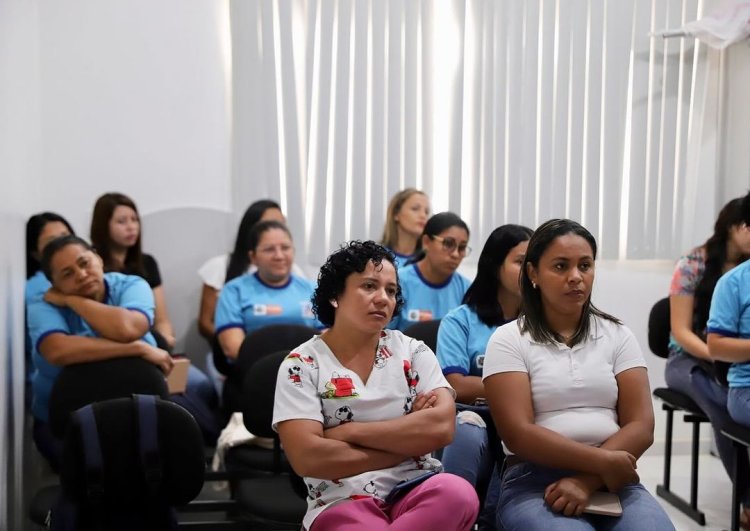 A Secretaria Municipal de Saúde de Baixa Grande do Ribeiro promoveu um treinamento para os agentes de saúde do município