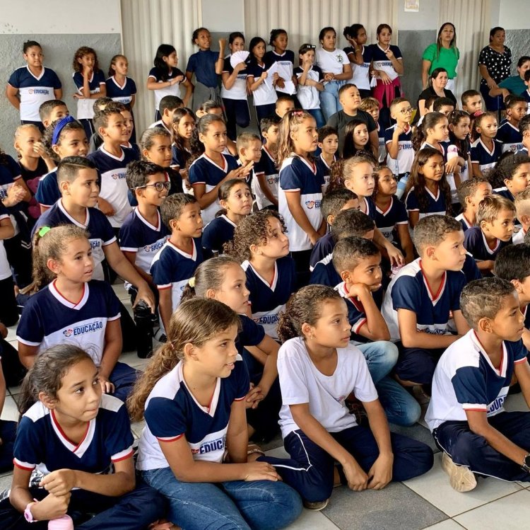 Agentes de Endemias vão as Escolas da Rede Municipal de Baixa Grande do Ribeiro, levar concientização aos Alunos sobre o Combate a Dengue