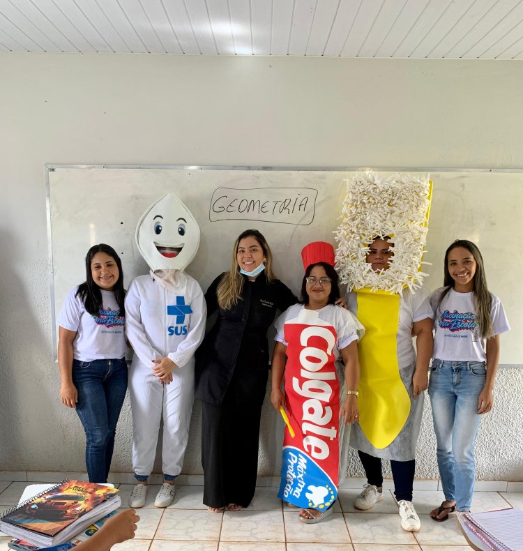 Campanha de vacinação na escola e atendimento Odontológico segue a todo vapor no município de Baixa Grande do Ribeiro
