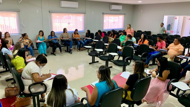 Profissionais da Educação Infantil recebem formação para a melhoria dos processos de apropriação da leitura e da escrita em Baixa Grande do Ribeiro