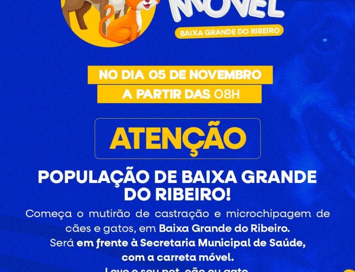 Nova oportunidade para cuidar dos nossos animais!