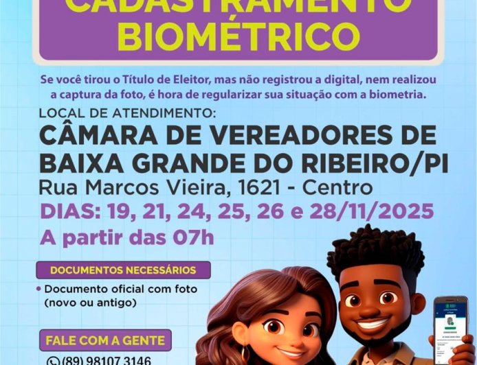 ATENDIMENTO DESCENTRALIZADO – CADASTRAMENTO BIOMÉTRICO