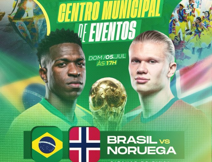 Transmissão ao vivo: Brasil x Noruega no Centro Municipal de Eventos