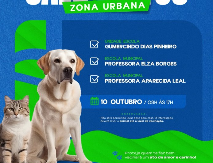 CAMPANHA DE VACINAÇÃO ANTIRRÁBICA | ZONA URBANA