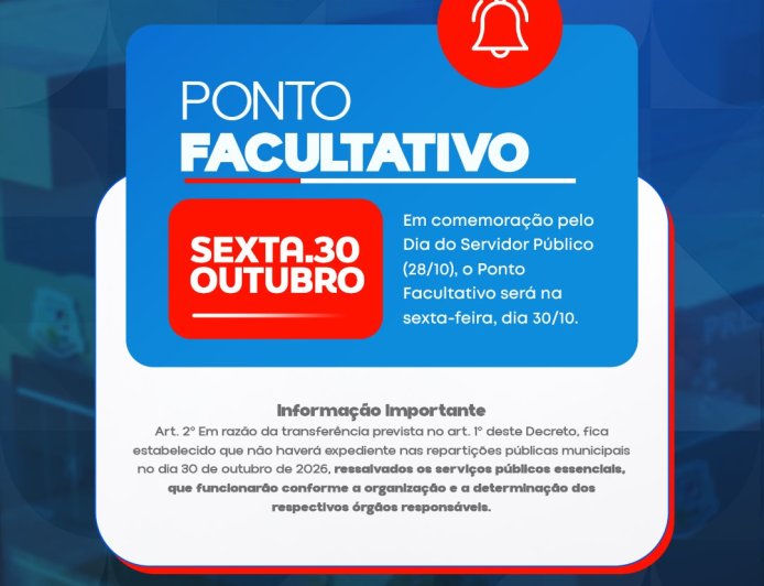 COMUNICADO | PONTO FACULTATIVO