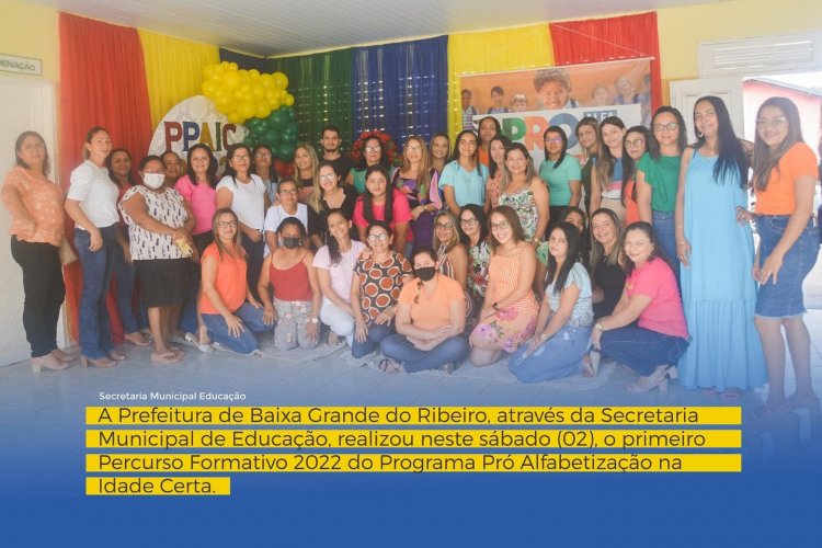 SEMED realiza o I Percurso Formativo do Pró Alfabetização na Idade Certa de 2022.