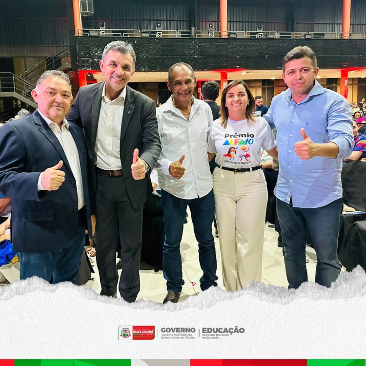 Secretaria de Educação de Baixa Grande do Ribeiro recebe Prêmio Alfa-10 por excelência em alfabetização escolar