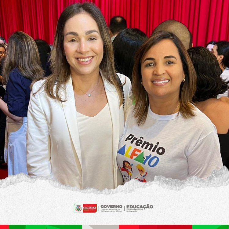 Secretaria de Educação de Baixa Grande do Ribeiro recebe Prêmio Alfa-10 por excelência em alfabetização escolar