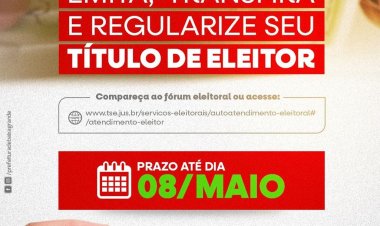 Prefeitura alerta para regularização do título eleitoral