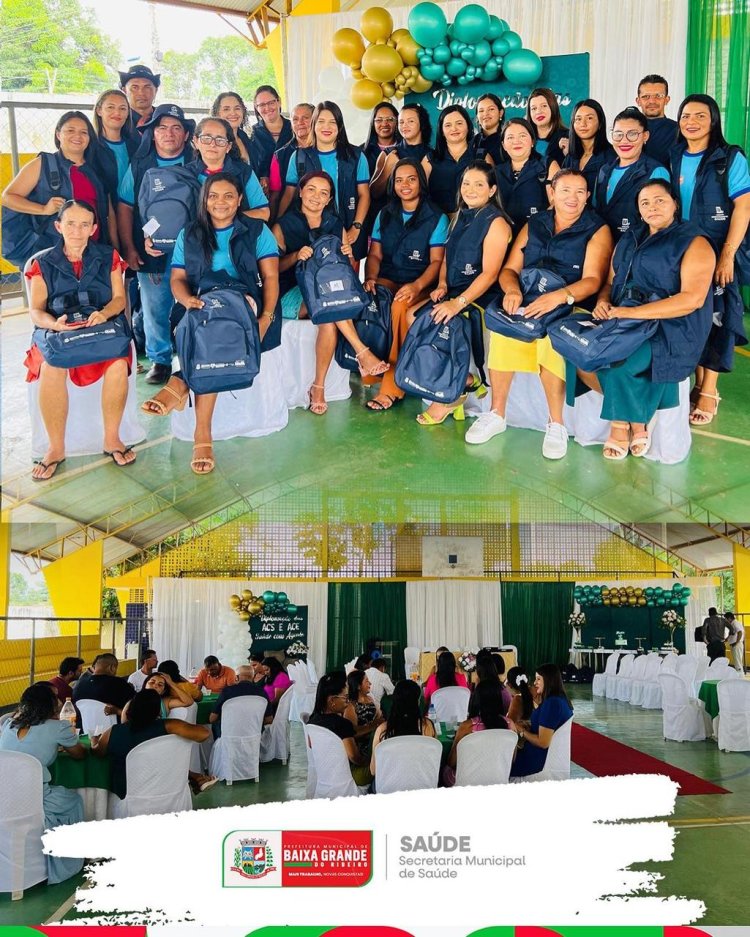 A Secretaria Municipal de Saúde promoveu a solene cerimônia de diplomação do curso de Técnico de Agente Comunitário de Saúde