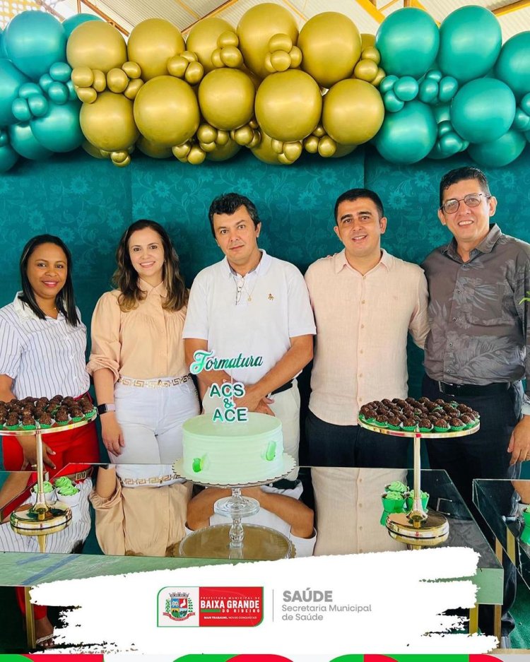 A Secretaria Municipal de Saúde promoveu a solene cerimônia de diplomação do curso de Técnico de Agente Comunitário de Saúde