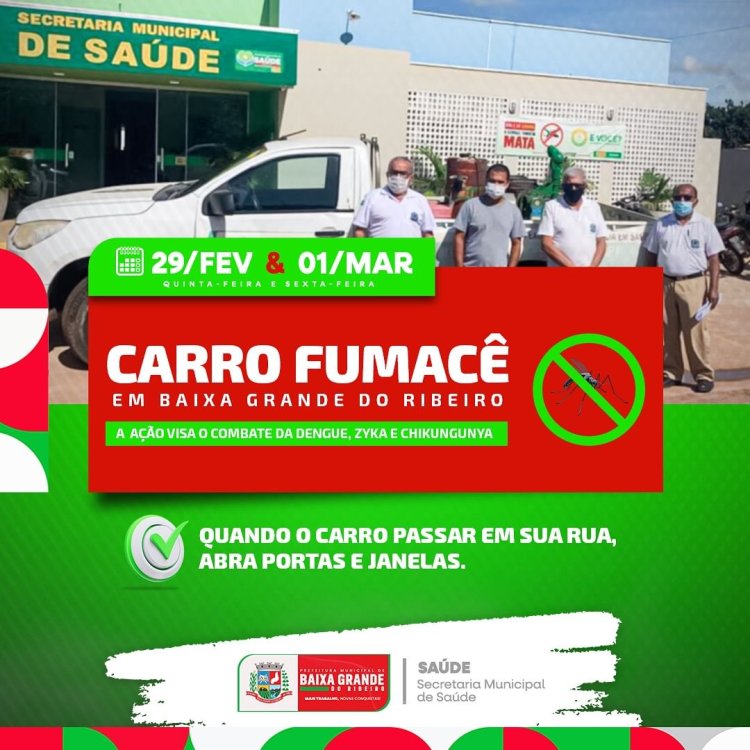 Carro Fumacê em Baixa Grande do Ribeiro