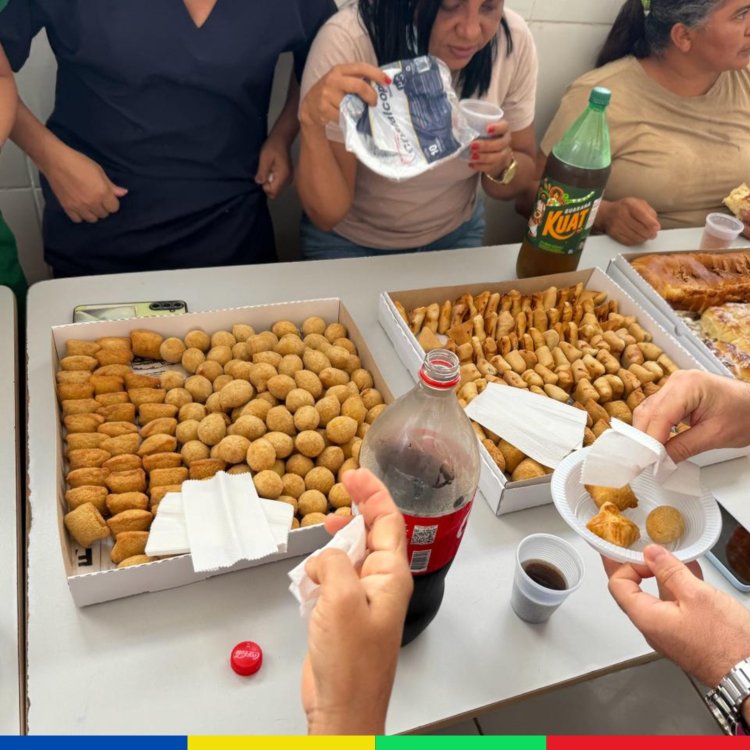 Servidores do HPP Milton Reis, comemora  Páscoa com café da manhã especial neste domingo 31 de Março