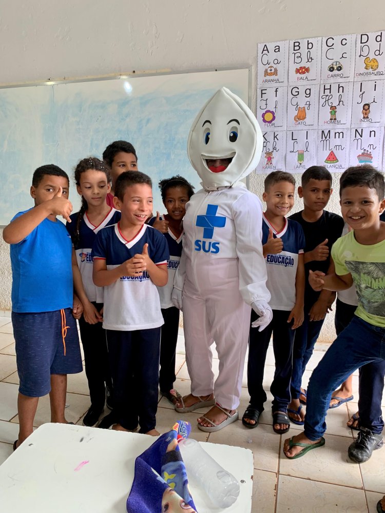 Campanha de vacinação na escola e atendimento Odontológico segue a todo vapor no município de Baixa Grande do Ribeiro
