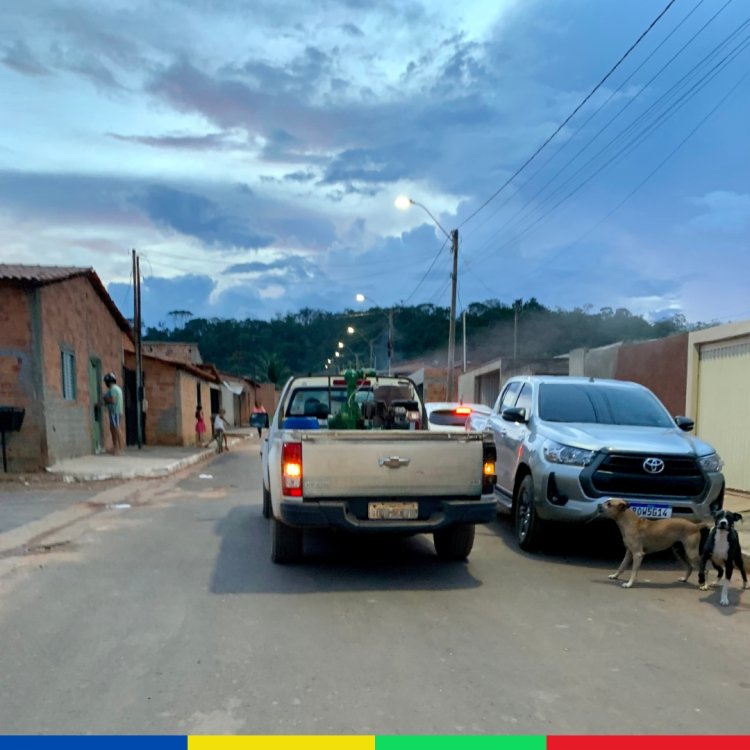 Secretaria Municipal de Saúde utiliza carro fumacê para combater a dengue em Baixa Grande do Ribeiro