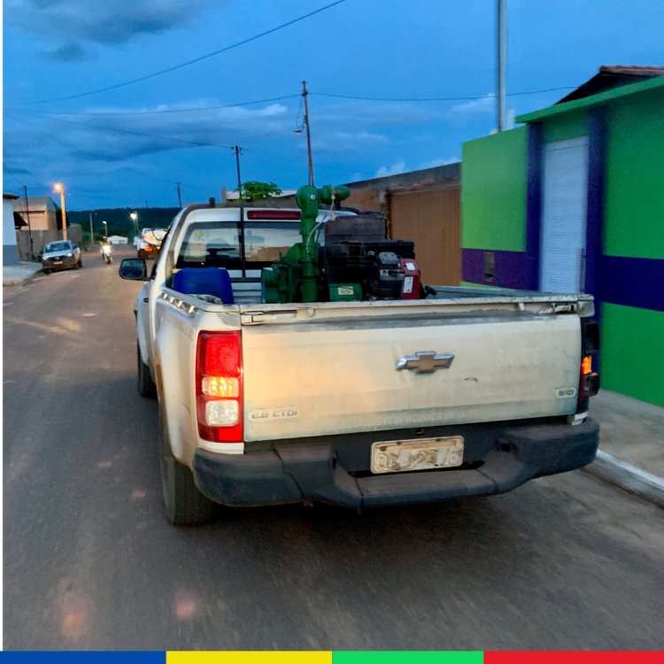 Secretaria Municipal de Saúde utiliza carro fumacê para combater a dengue em Baixa Grande do Ribeiro