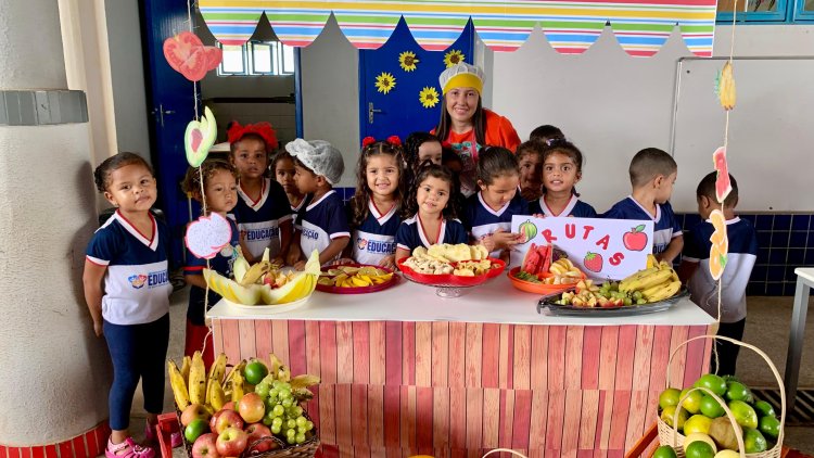 CMEI Deisa Arimateia de Baixa Grande do Ribeiro, realiza pela Segunda vez consecutiva o Projeto Alimentação Saudável na Escola