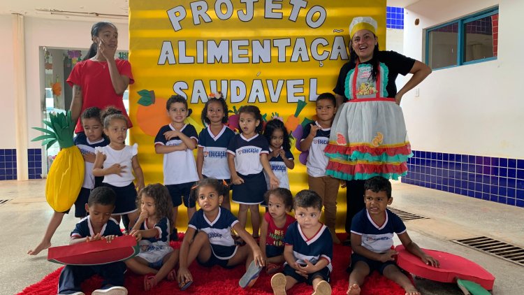 CMEI Deisa Arimateia de Baixa Grande do Ribeiro, realiza pela Segunda vez consecutiva o Projeto Alimentação Saudável na Escola