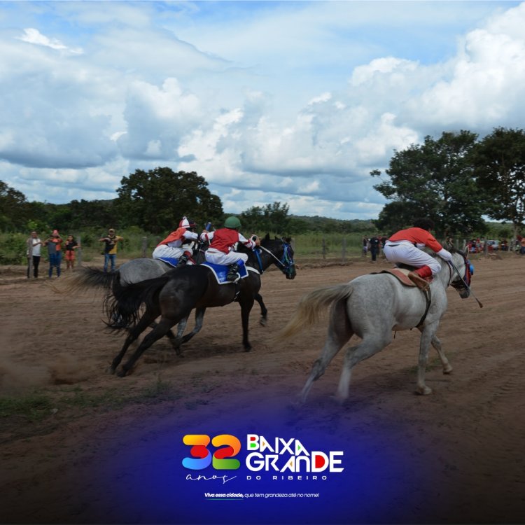 Baixa Grande do Ribeiro comemora seus 32 ano de emancipação Política com Corrida de Prado que é uma tradição no município