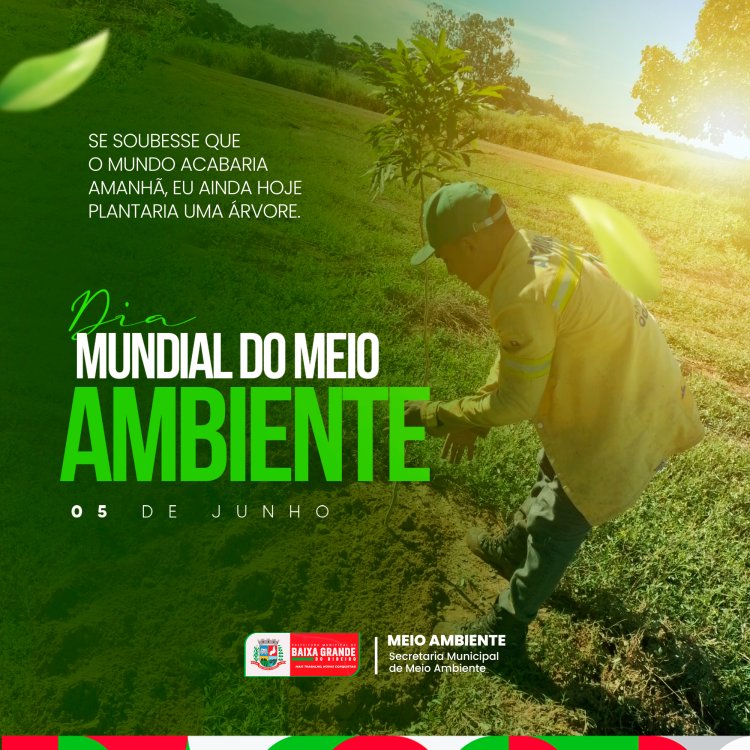 DIA MUNDIAL DO MEIO AMBIENTE  /  SEC. MUN DE MEIO AMBIENTE DE BAIXA GRANDE DO RIBEIRO