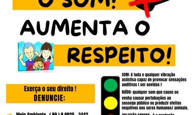 PREFEITURA DE BAIXA GRANDE DO RIBEIRO PIAUÍ, REALIZA CAMPANHAS EDUCATIVAS SOBRE POLUIÇÃO SONORA NA CIDADE!