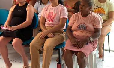 Secretaria Municipal de Saúde realiza palestra sobre a campanha Outubro Rosa em Baixa Grande do Ribeiro