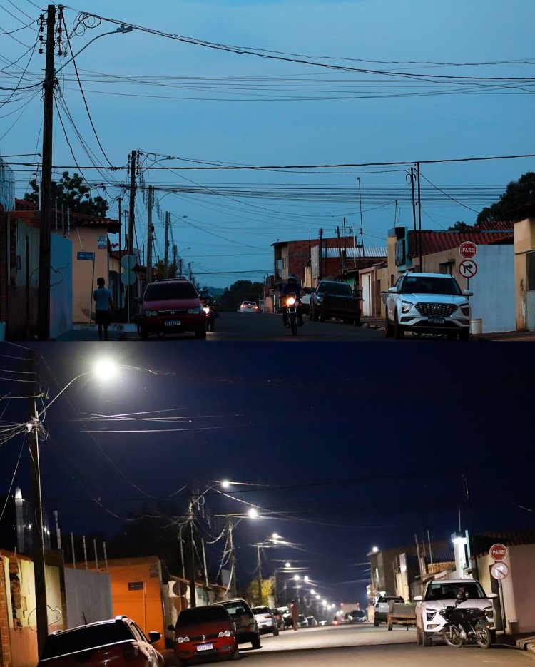 Prefeitura de Baixa Grande do Ribeiro  avança na Instalação de luminárias de LED em toda área Urbana.