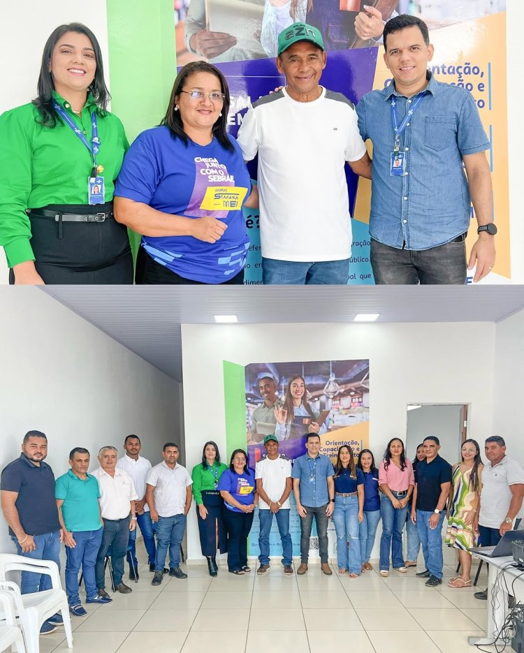 REPRESENTANTES DO SEBRAE- PI, VISITA A SALA DO EMPREENDEDOR EM BAIXA GRANDE DO RIBEIRO