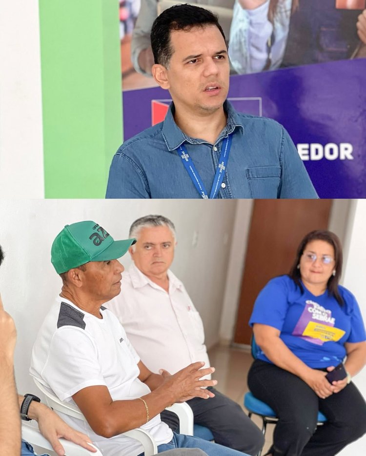 REPRESENTANTES DO SEBRAE- PI, VISITA A SALA DO EMPREENDEDOR EM BAIXA GRANDE DO RIBEIRO