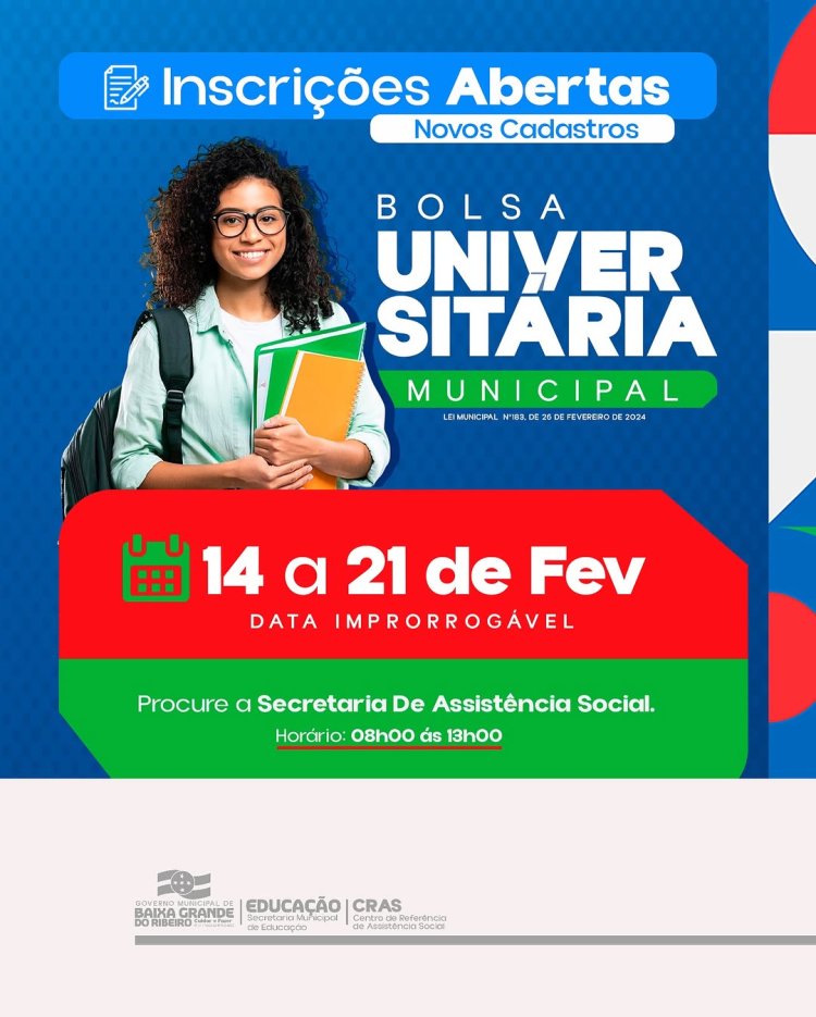 BOLSA UNIVERSITÁRIA MUNICIPAL