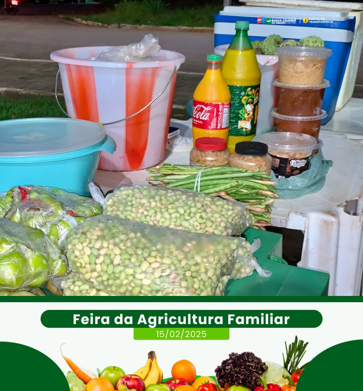 1ª Feira da Agricultura Familiar de 2025 estreia com sucesso em Baixa Grande do Ribeiro.
