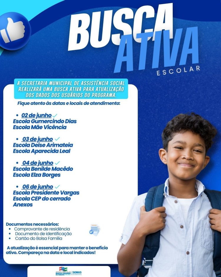 Busca Ativa Escolar | Atualização de Dados